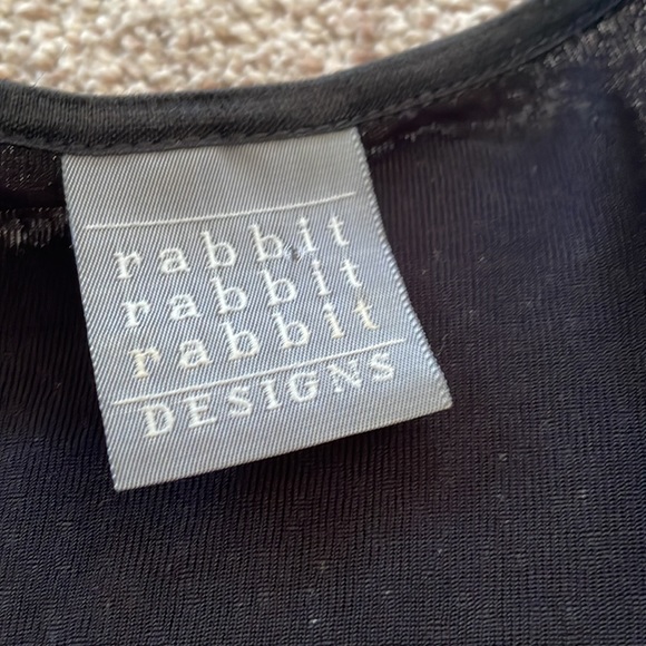 Vintage 80’s Rabbit Rabbit Rabbit Designs Sequins Top - Picture 7 of 9